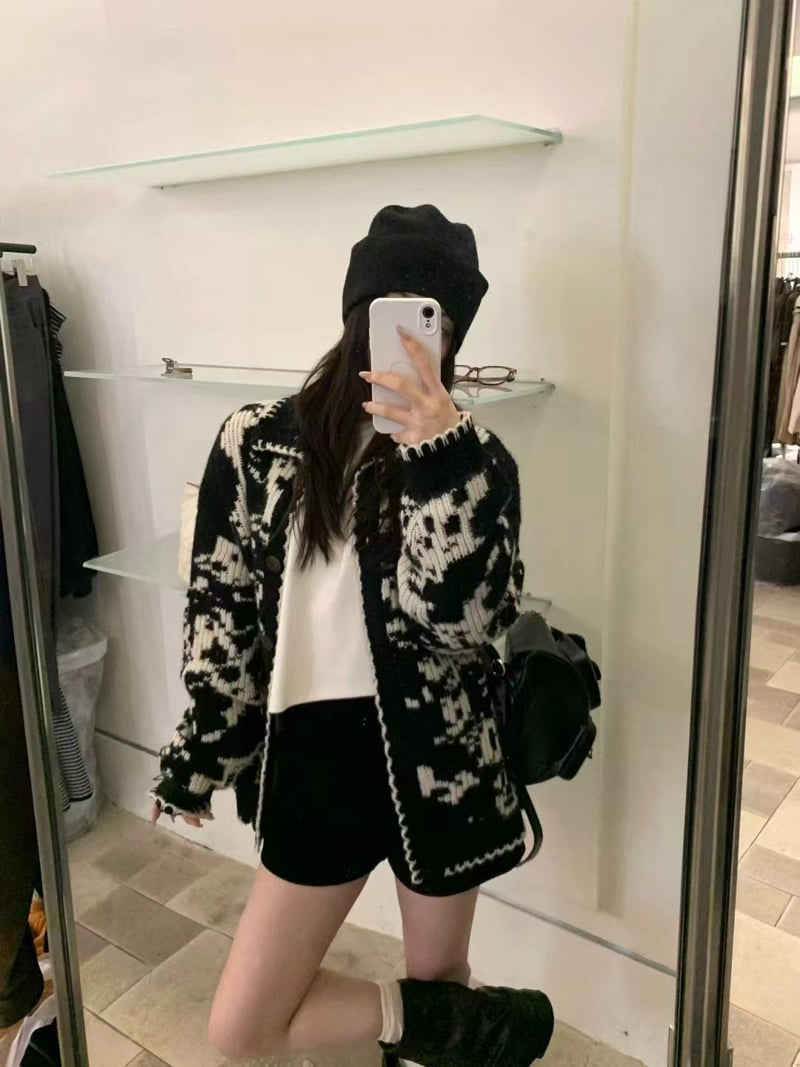 There By - Korean Women Fashion - #pursuepretty - Pale Winter Cardigan - 2