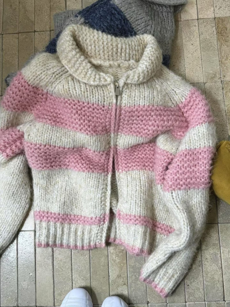 There By - Korean Women Fashion - #pursuepretty - Jane Knit Zip-Up - 7