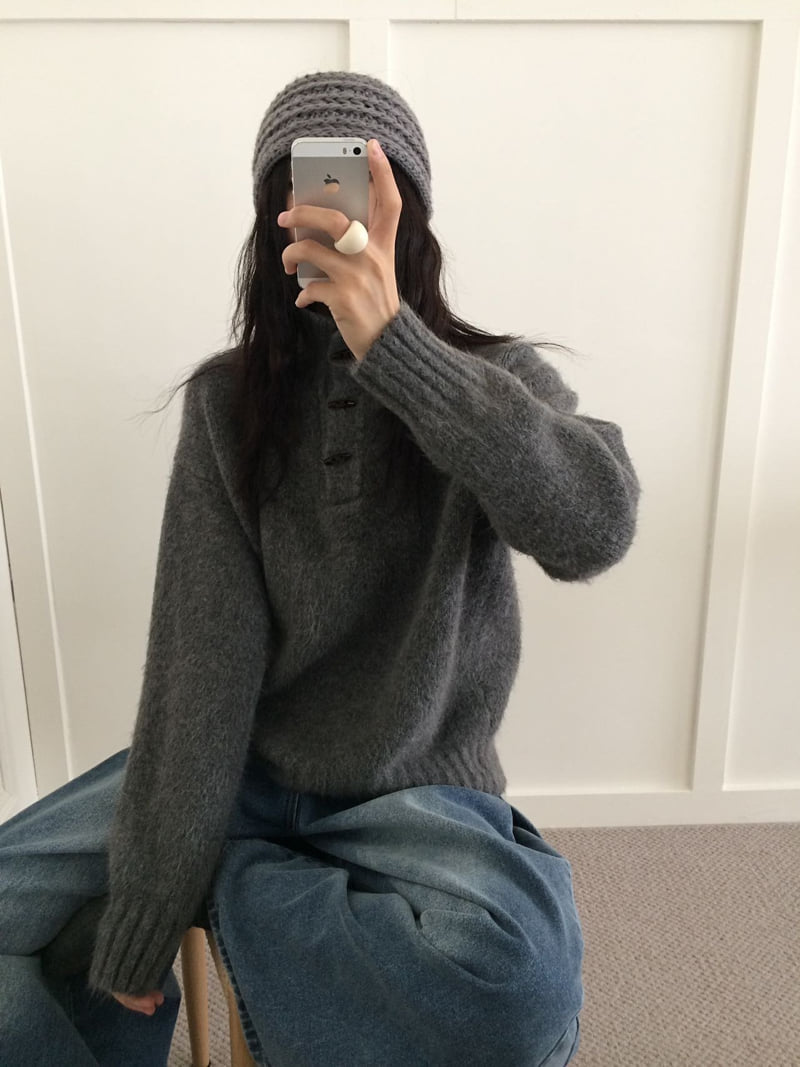 There By - Korean Women Fashion - #restrostyle - Dan Collar Knit - 7
