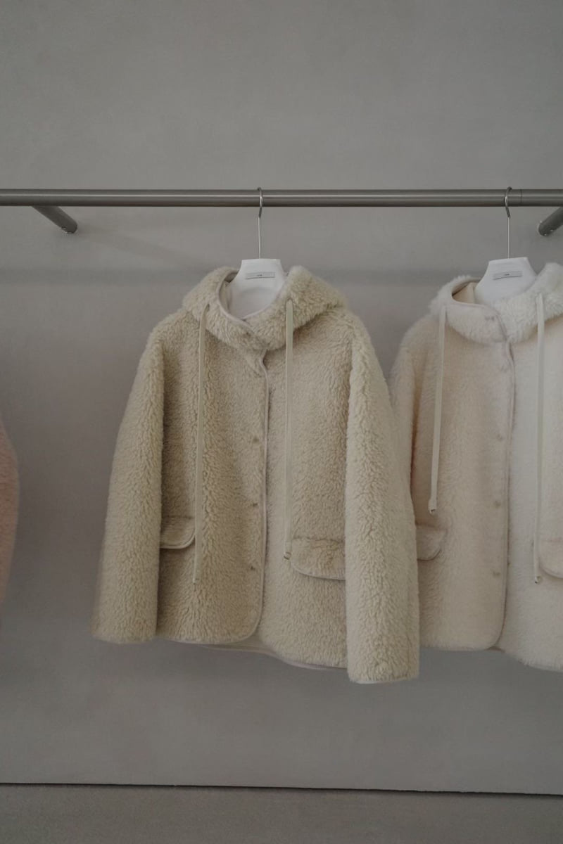 There By - Korean Women Fashion - #shopsmall - Teddy Hood Jumper