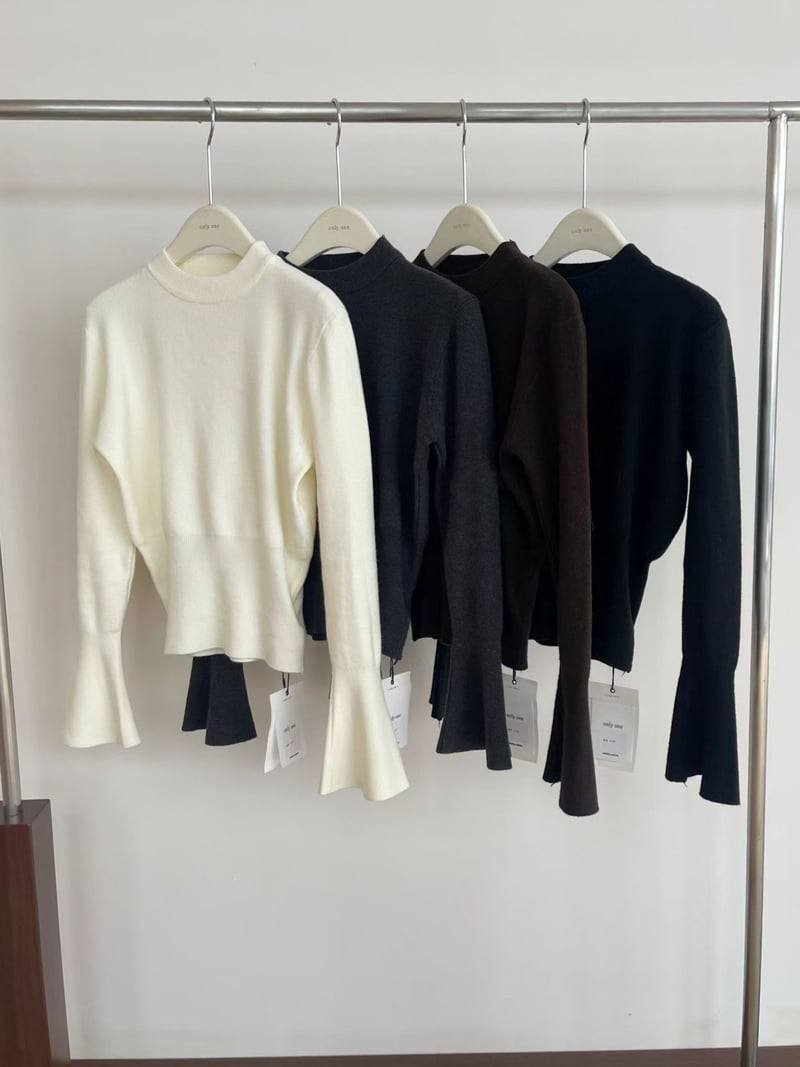 There By - Korean Women Fashion - #thatsdarling - Prin Line Long Sleeve Knit