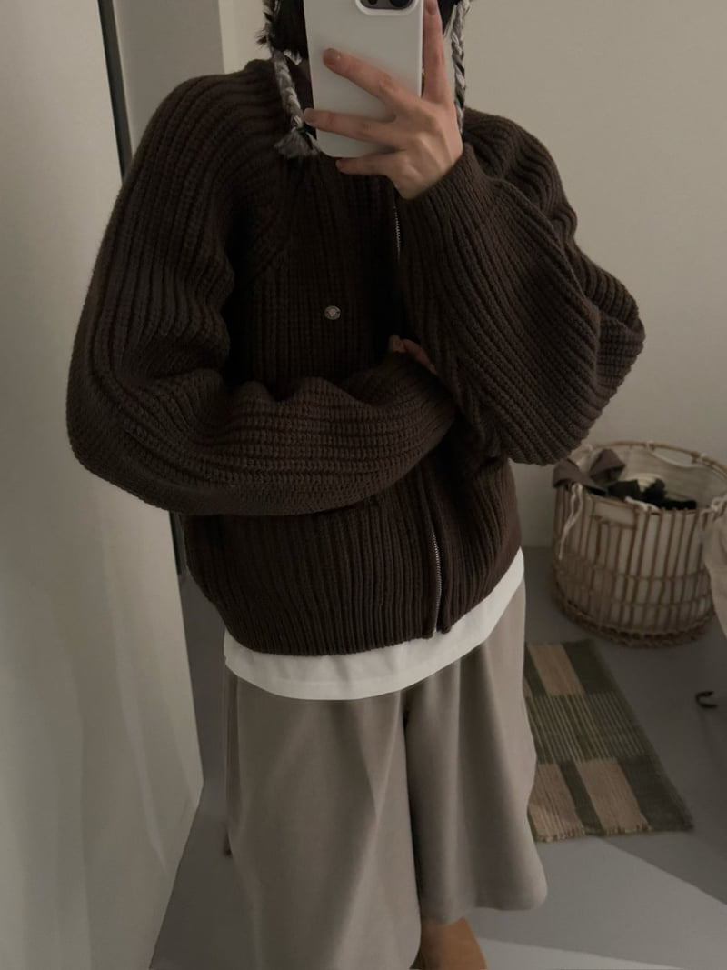 There By - Korean Women Fashion - #thatsdarling - Muffler Set Cardigan - 9