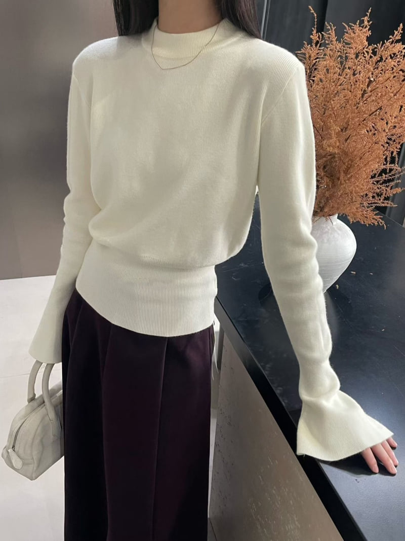 There By - Korean Women Fashion - #thelittlethings - Prin Line Long Sleeve Knit - 2