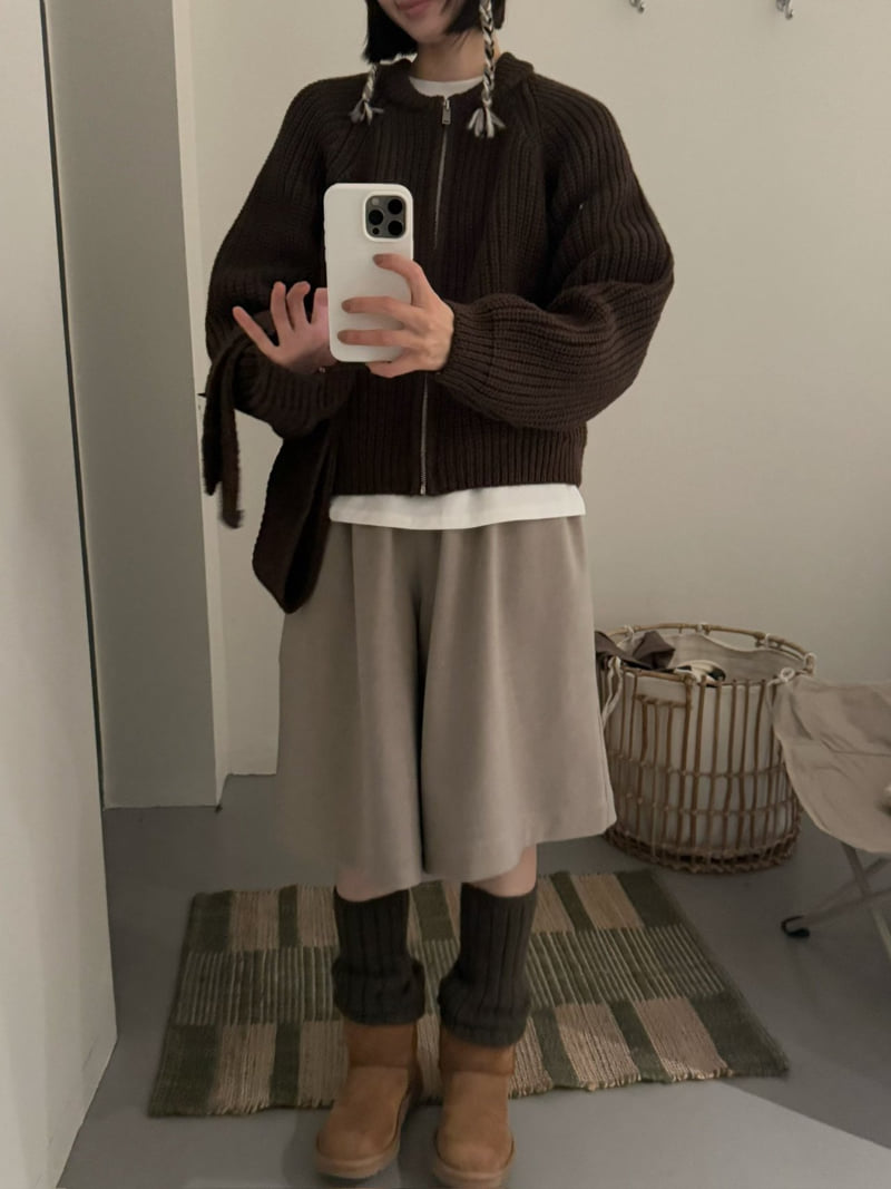 There By - Korean Women Fashion - #thelittlethings - Muffler Set Cardigan - 10