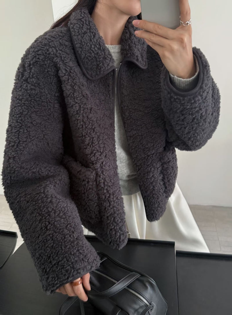 There By - Korean Women Fashion - #vintageinspired - Dio Collar Jumper - 11