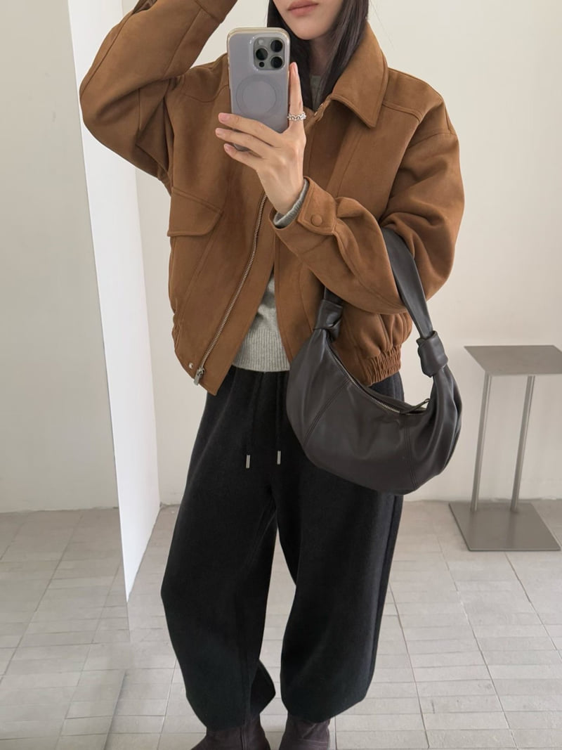 There By - Korean Women Fashion - #vintageinspired - Mow Suede Jumper - 6