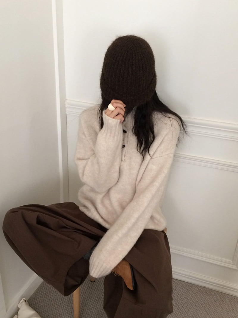 There By - Korean Women Fashion - #womensfashion - Dan Collar Knit - 4