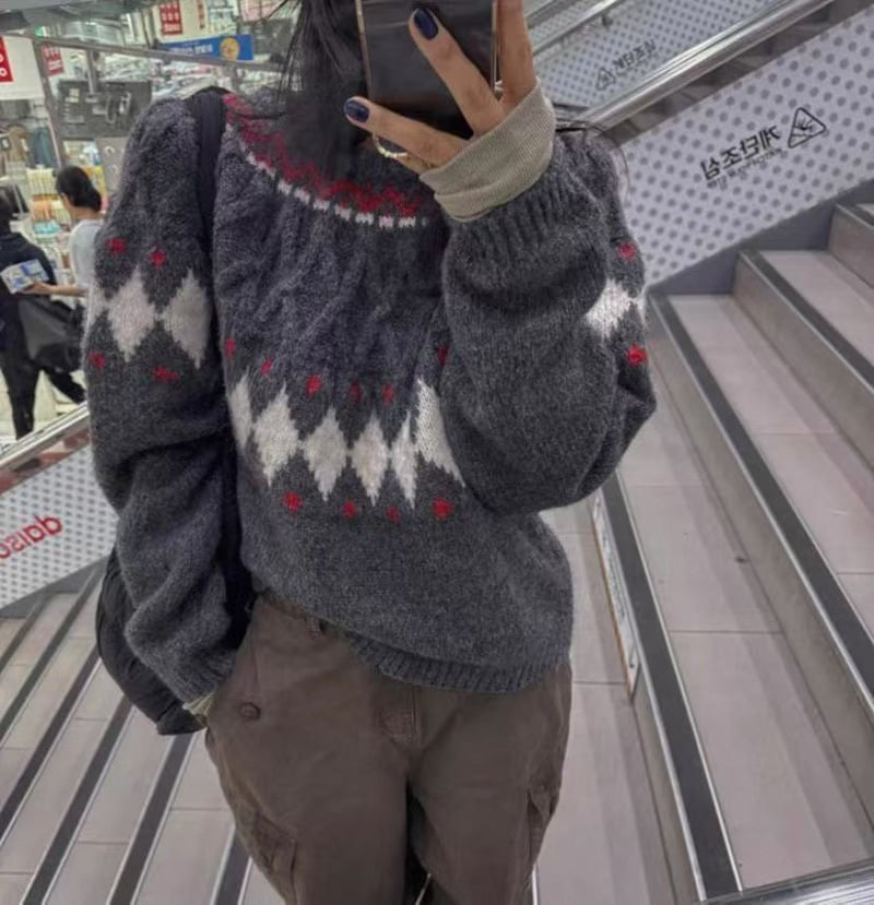 There By - Korean Women Fashion - #vintagekidsstyle - Around Winter Knit - 5