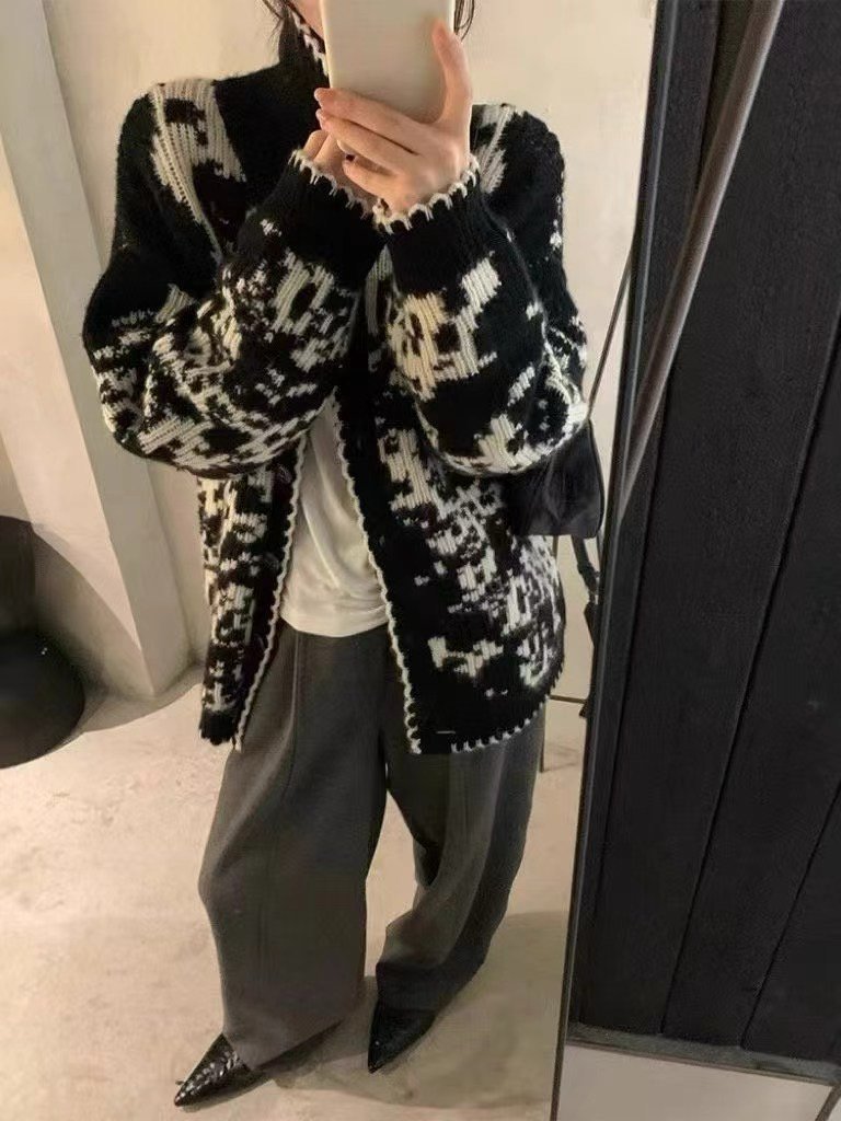 There By - Korean Women Fashion - #vintagekidsstyle - Pale Winter Cardigan