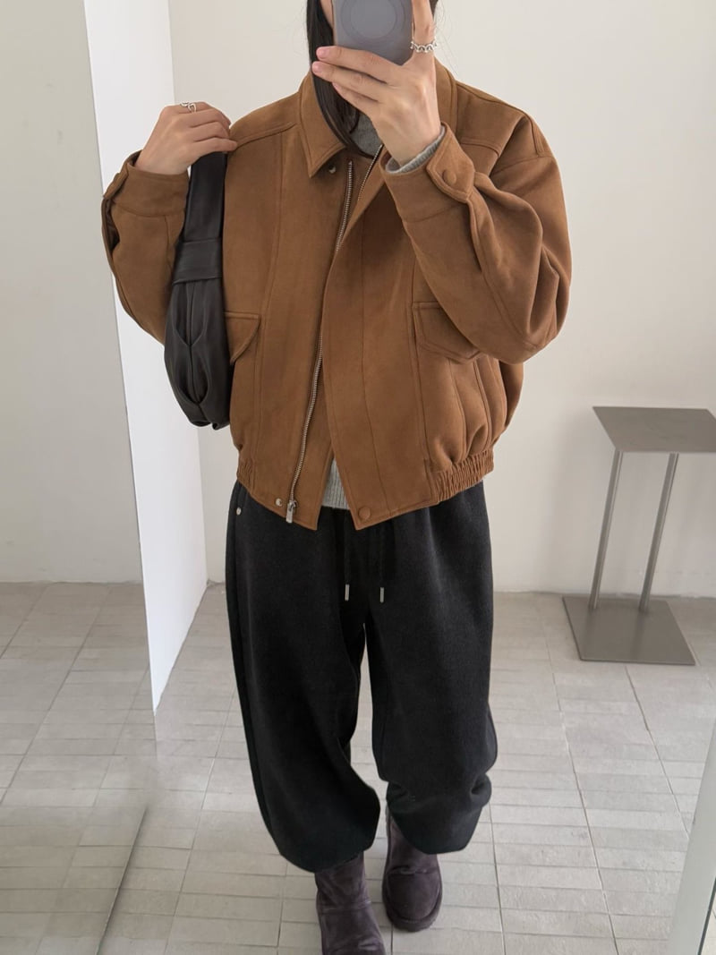There By - Korean Women Fashion - #vintagekidsstyle - Mow Suede Jumper - 7