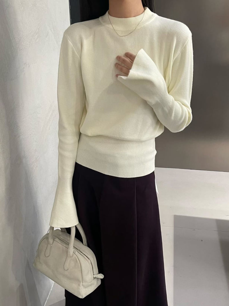 There By - Korean Women Fashion - #womensfashion - Prin Line Long Sleeve Knit - 6