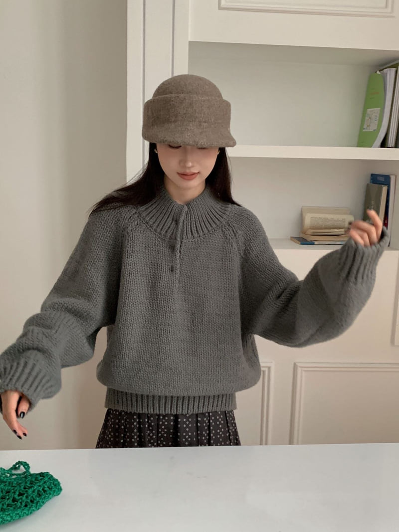 There By - Korean Women Fashion - #womensfashion - Honey Half Neck Knit - 7
