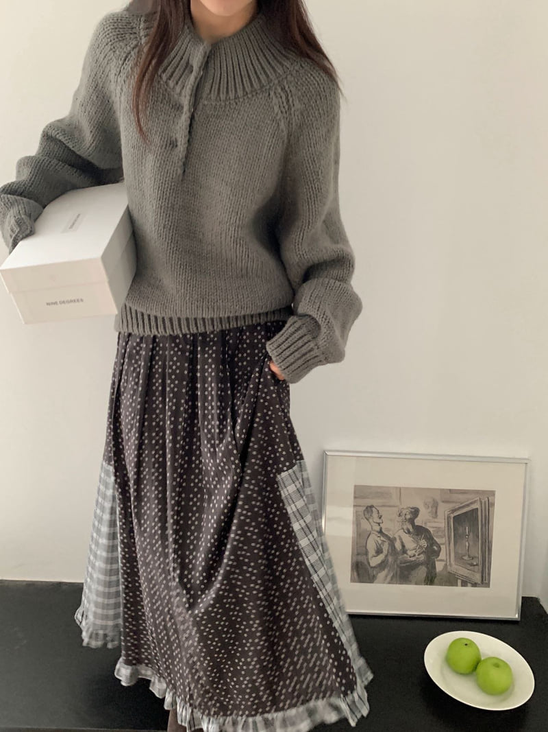 There By - Korean Women Fashion - #womensfashion - Honey Half Neck Knit - 9