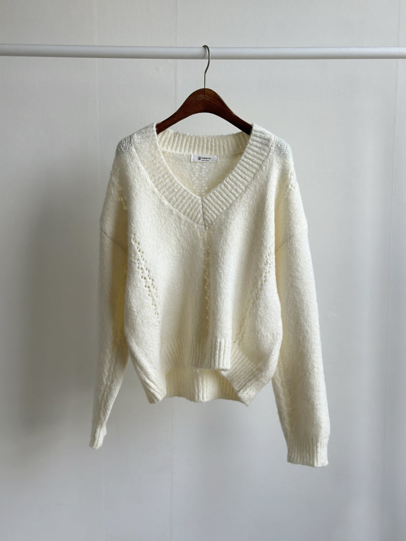 There By - Korean Women Fashion - #womensfashion - Romy V Neck Knit