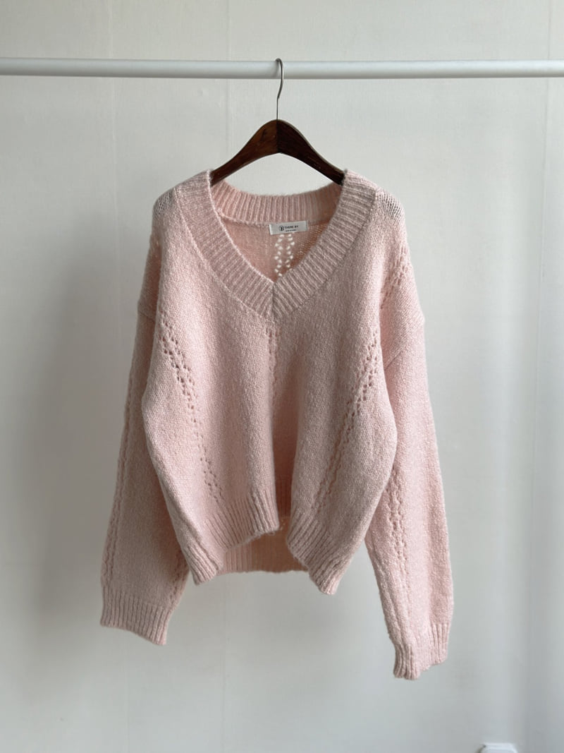 There By - Korean Women Fashion - #womensfashion - Romy V Neck Knit - 5