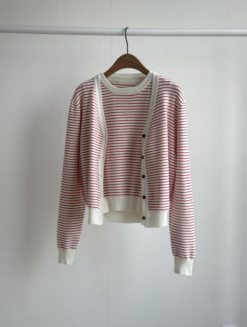 There By - Korean Women Fashion - #womensfashion - Amy Stripe Set - 2