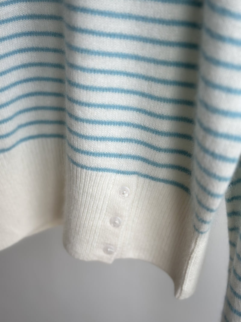 There By - Korean Women Fashion - #womensfashion - Yoom Stripe Knit - 3