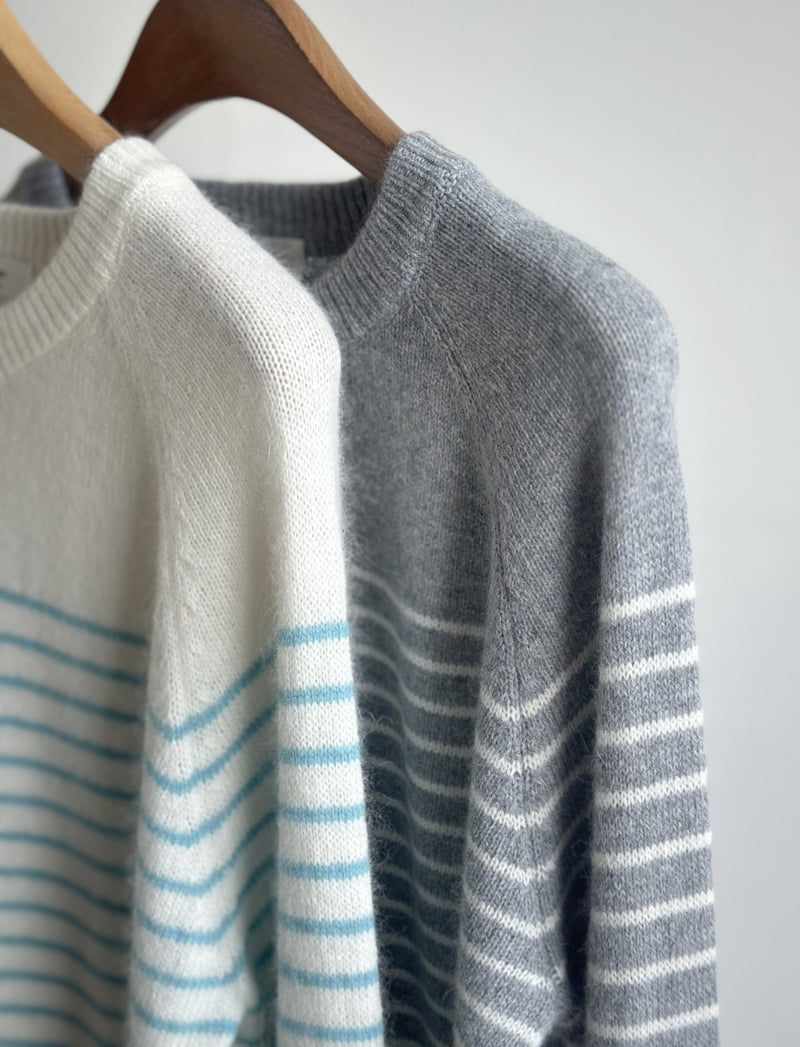 There By - Korean Women Fashion - #womensfashion - Yoom Stripe Knit - 7