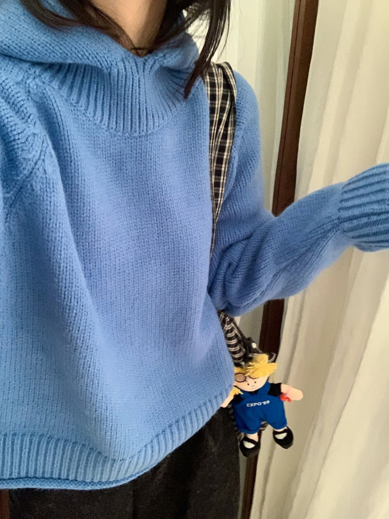 There By - Korean Women Fashion - #womensfashion - Dear Hood Knit