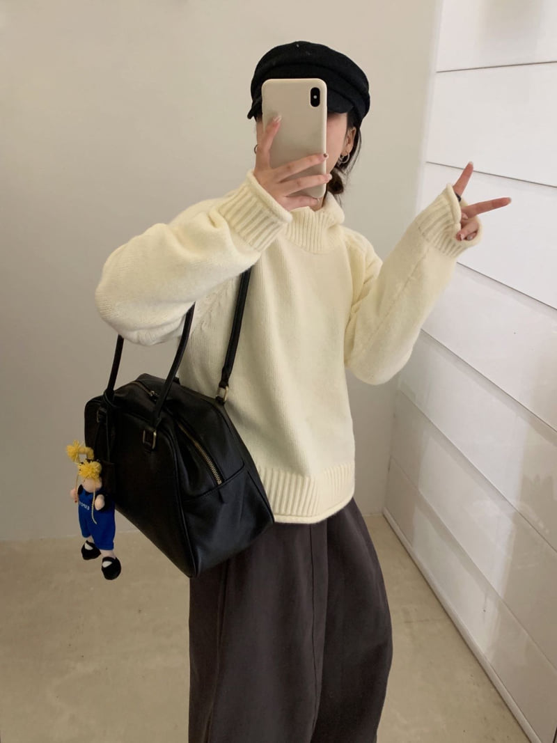 There By - Korean Women Fashion - #womensfashion - Dear Hood Knit - 11