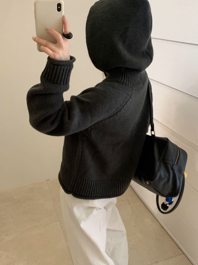 There By - Korean Women Fashion - #womensfashion - Dear Hood Knit - 7