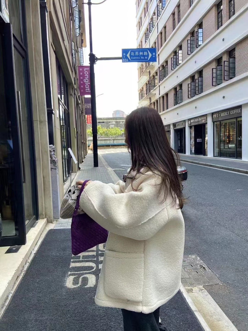 There By - Korean Women Fashion - #womensfashion - Toggle Shearling Coat - 3