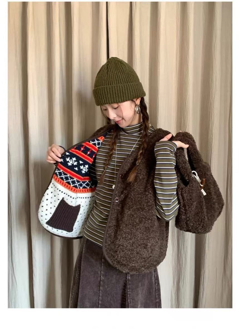 There By - Korean Women Fashion - #womensfashion - Retro Unique Vest - 3