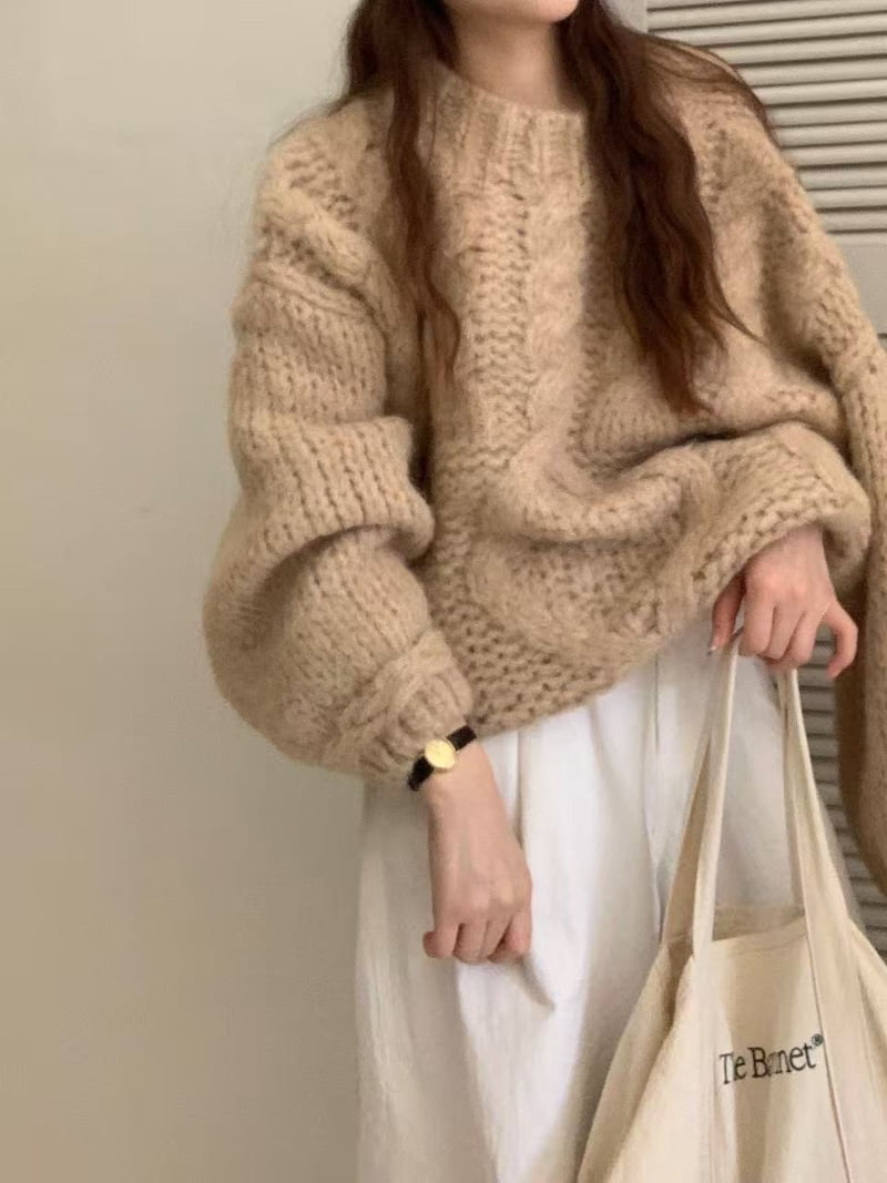 There By - Korean Women Fashion - #womensfashion - Mood Cable Knit