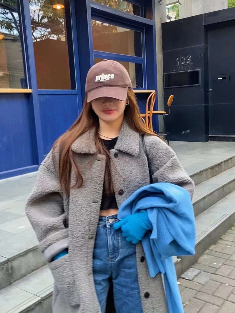 There By - Korean Women Fashion - #womensfashion - Collar Shearling Coat - 2