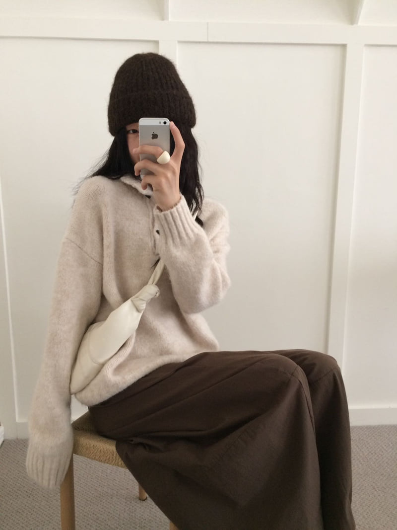 There By - Korean Women Fashion - #womensfashion - Dan Collar Knit - 3
