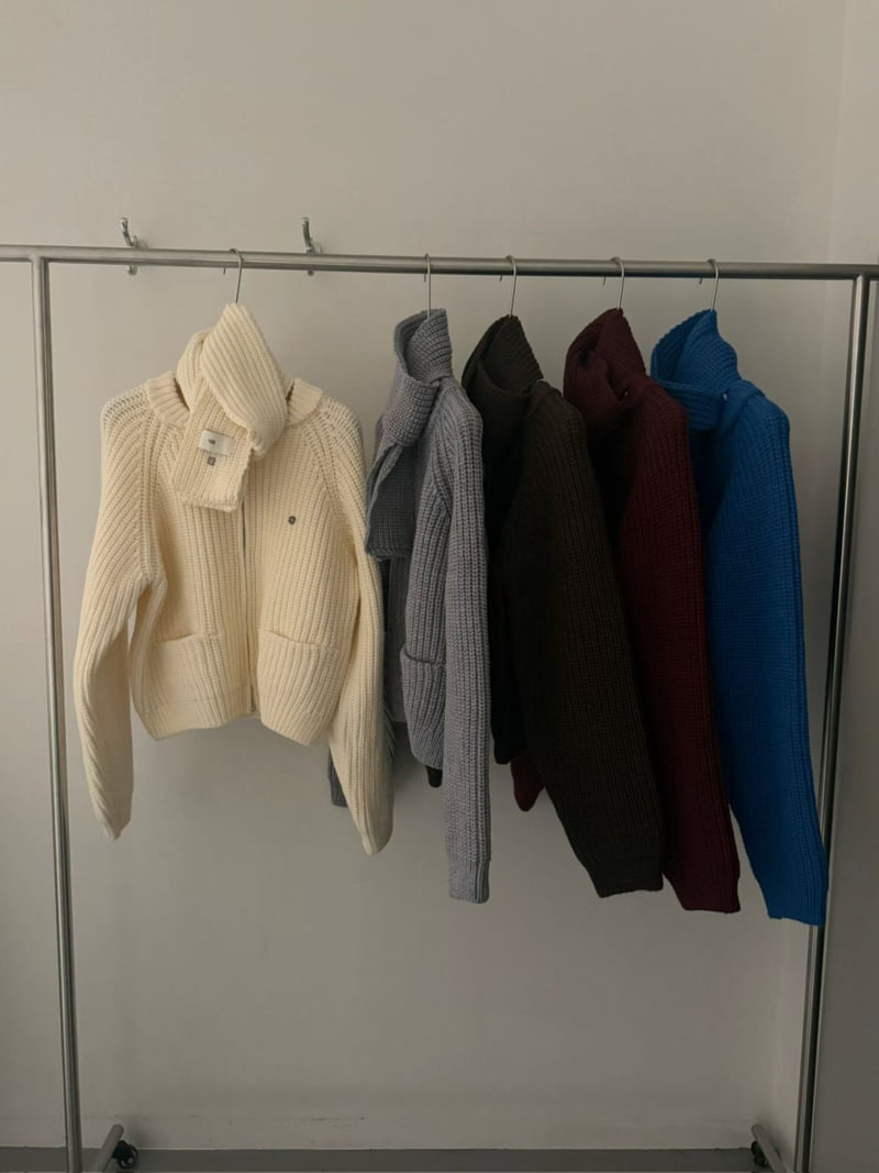 There By - Korean Women Fashion - #womensfashion - Muffler Set Cardigan - 2