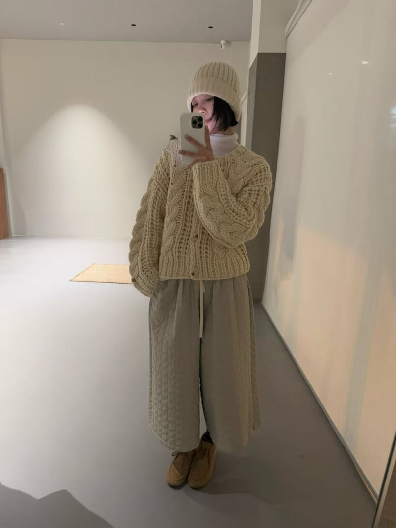 There By - Korean Women Fashion - #womensfashion - Cream Hand-Knit Cardigan - 8