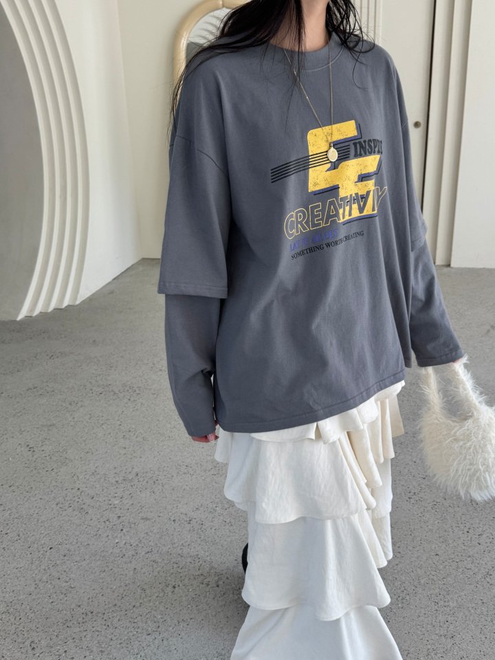 Theres - Korean Women Fashion - #momslook - CS Inspire Layered Tee - 9