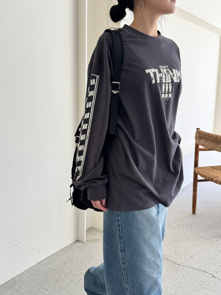 Theres - Korean Women Fashion - #momslook - Don't Think Tee - 9