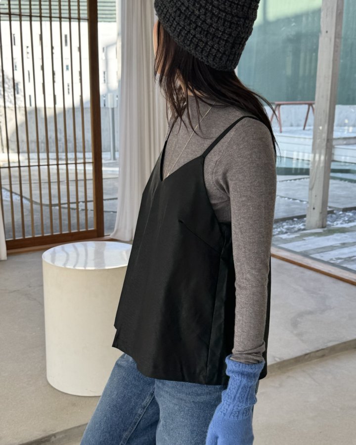 Theres - Korean Women Fashion - #vintagekidsstyle - Layered Suspender Set - 4