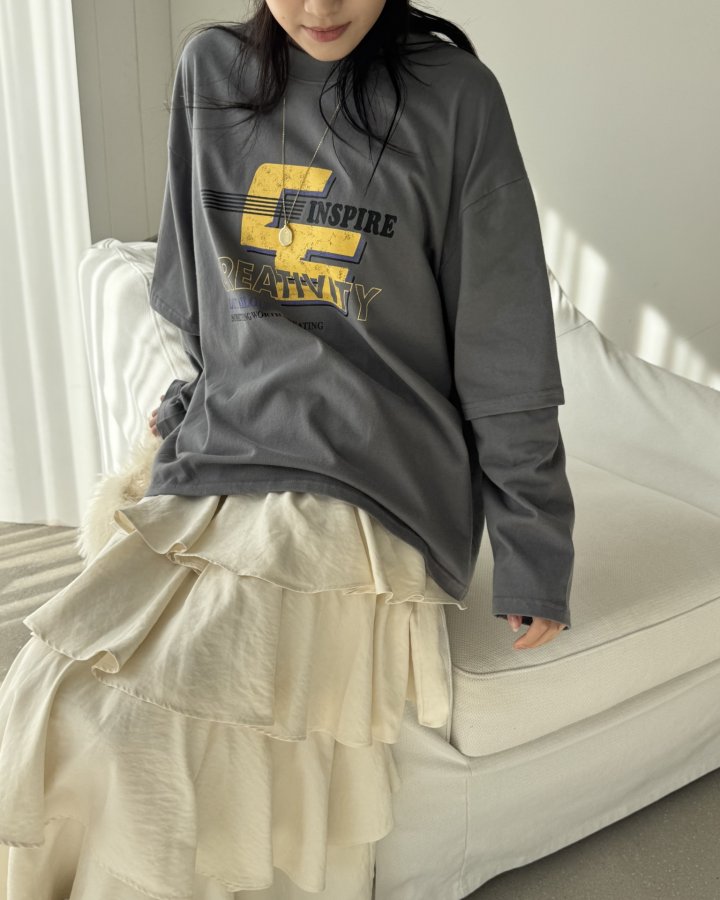 Theres - Korean Women Fashion - #shopsmall - CS Inspire Layered Tee - 6