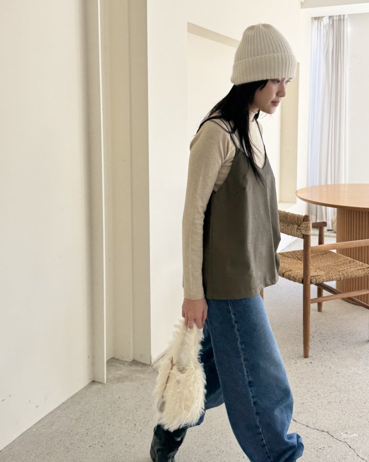 Theres - Korean Women Fashion - #thatsdarling - Layered Suspender Set - 8