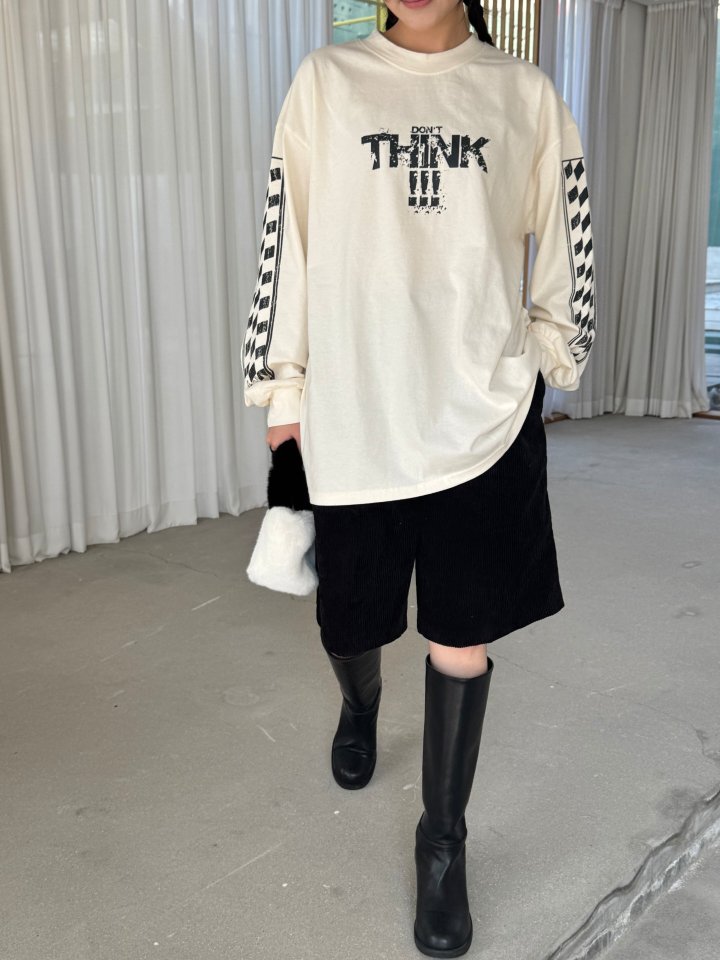 Theres - Korean Women Fashion - #womensfashion - Don't Think Tee - 10