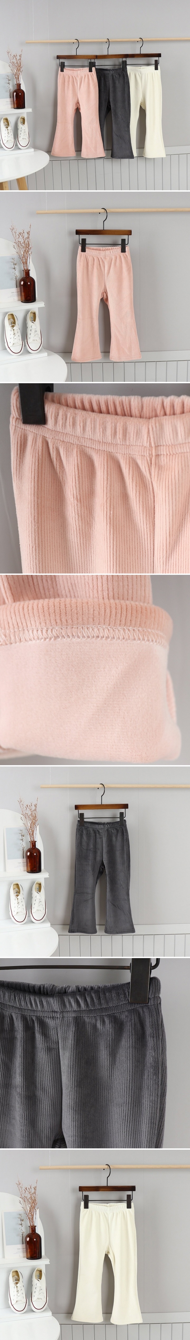 Tony - Korean Children Fashion - #childrensboutique - Velour Flare Pants