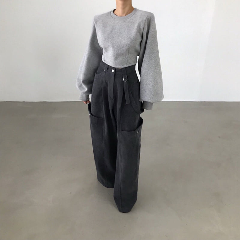 Twomoon - Korean Women Fashion - #momslook - Warmer Belted Sweatshirt - 11