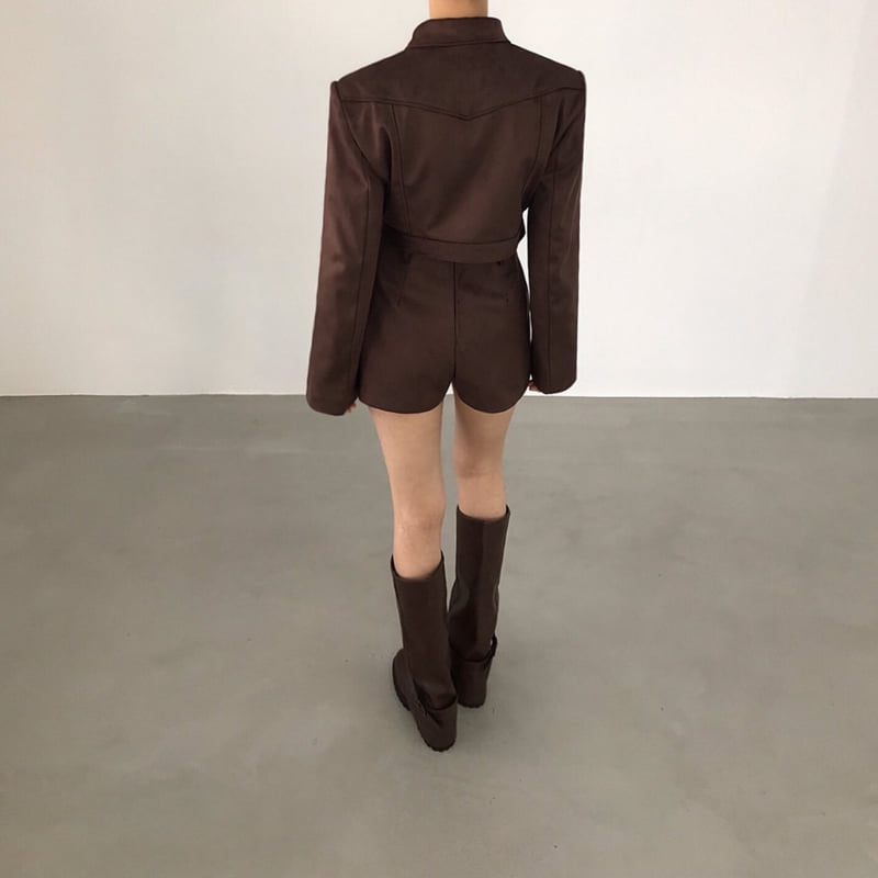 Twomoon - Korean Women Fashion - #momslook - Mamas Suede Jacket - 9