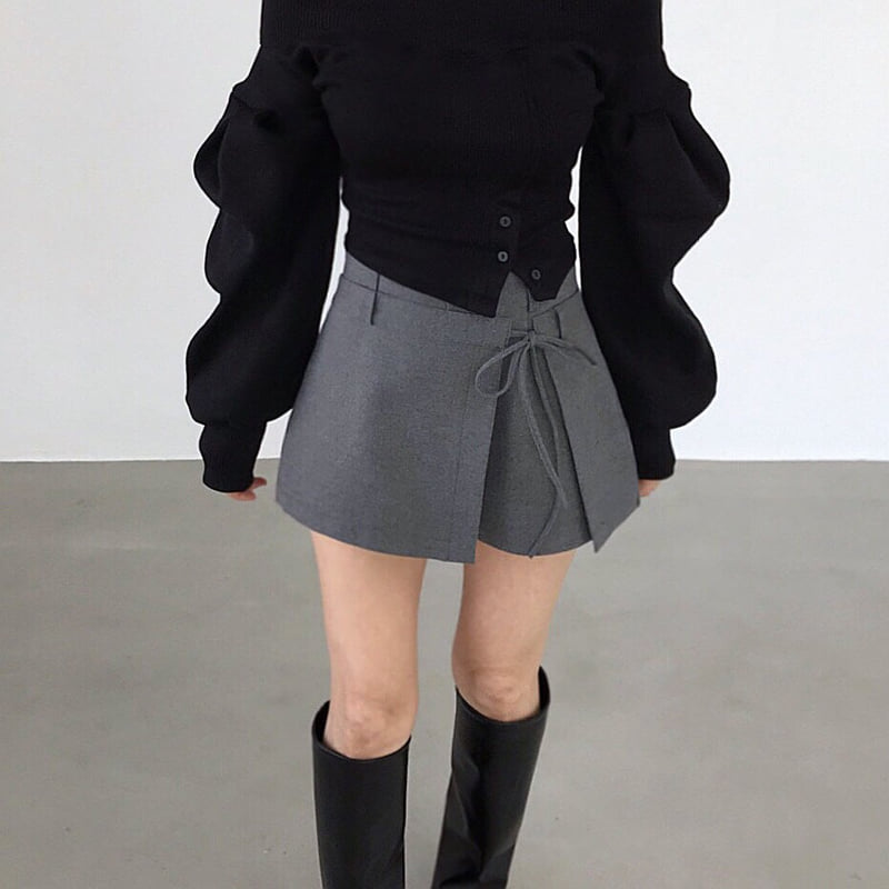 Twomoon - Korean Women Fashion - #momslook - Winter Soul Skirt Pants - 2