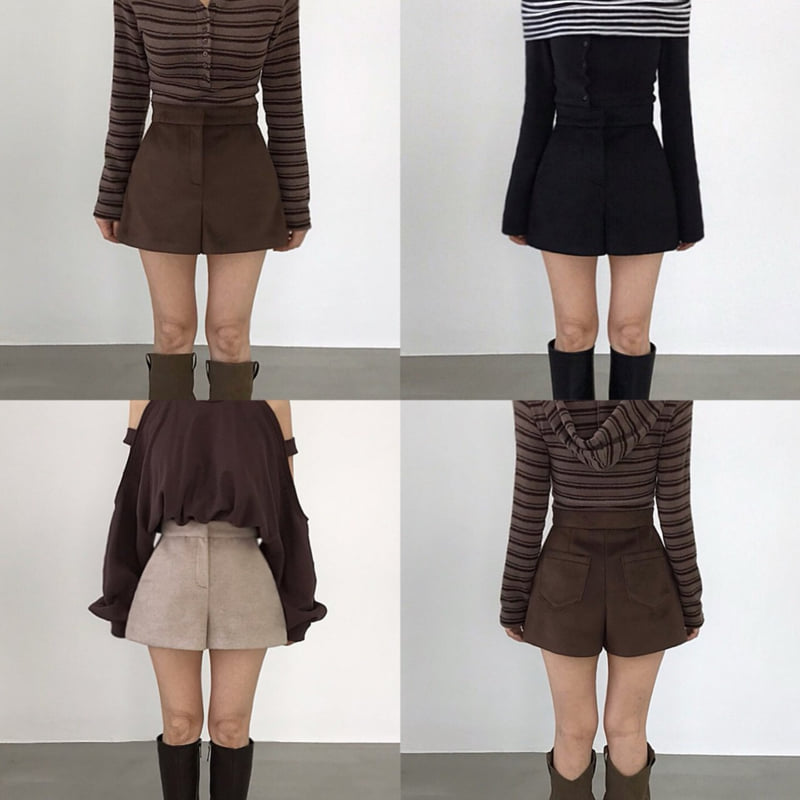 Twomoon - Korean Women Fashion - #momslook - Cashmere Short Pants