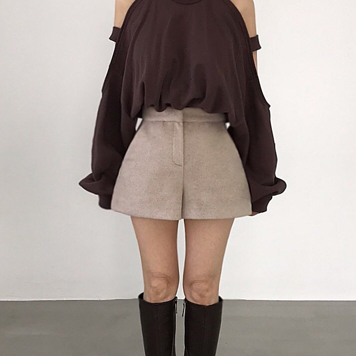 Twomoon - Korean Women Fashion - #momslook - Cashmere Short Pants - 7