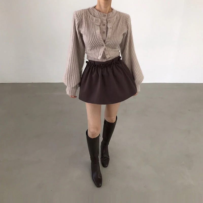 Twomoon - Korean Women Fashion - #momslook - Pepe Double Cardigan - 5