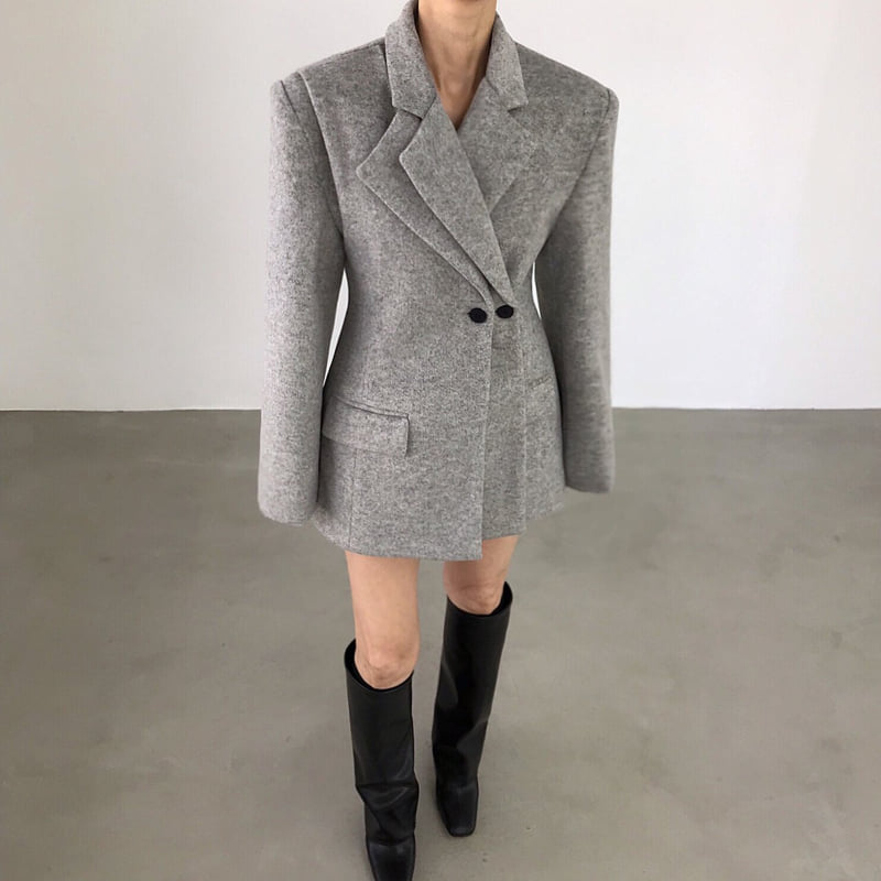 Twomoon - Korean Women Fashion - #womensfashion - December Wool Flap Jacket - 4