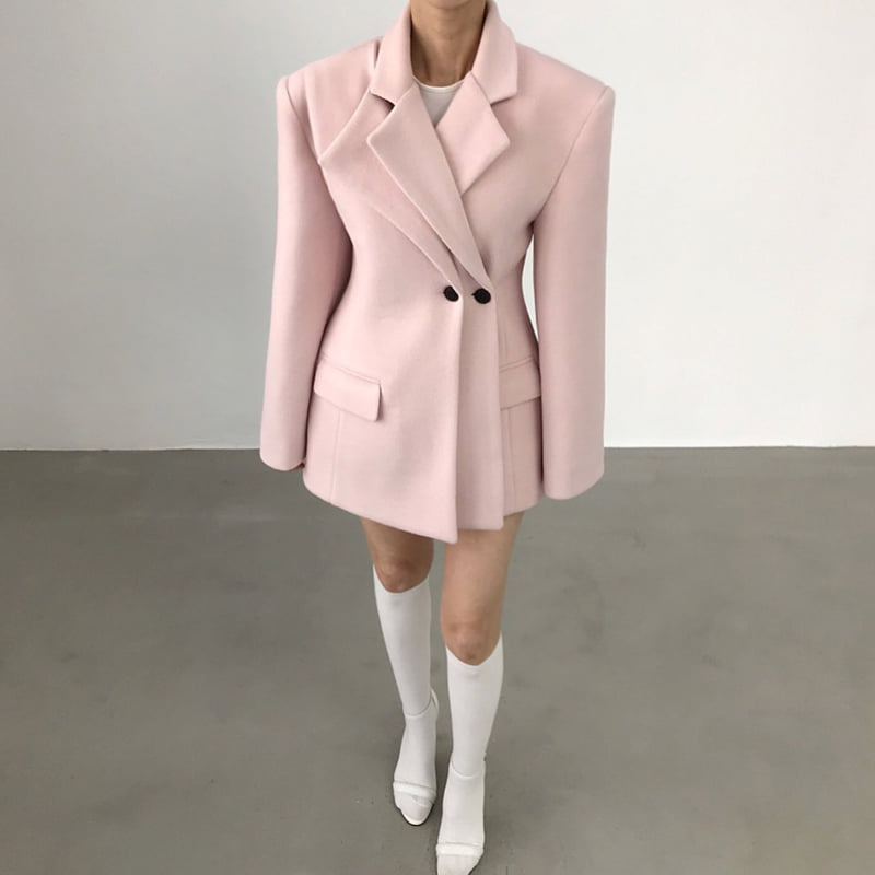 Twomoon - Korean Women Fashion - #momslook - December Wool Flap Jacket - 6