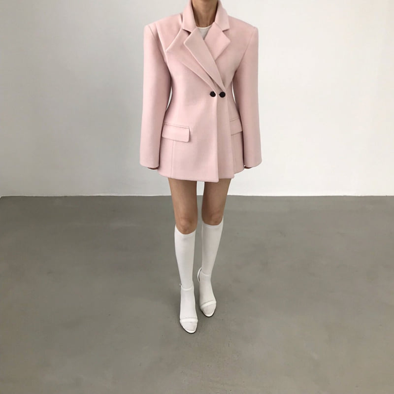 Twomoon - Korean Women Fashion - #momslook - December Wool Flap Jacket - 7