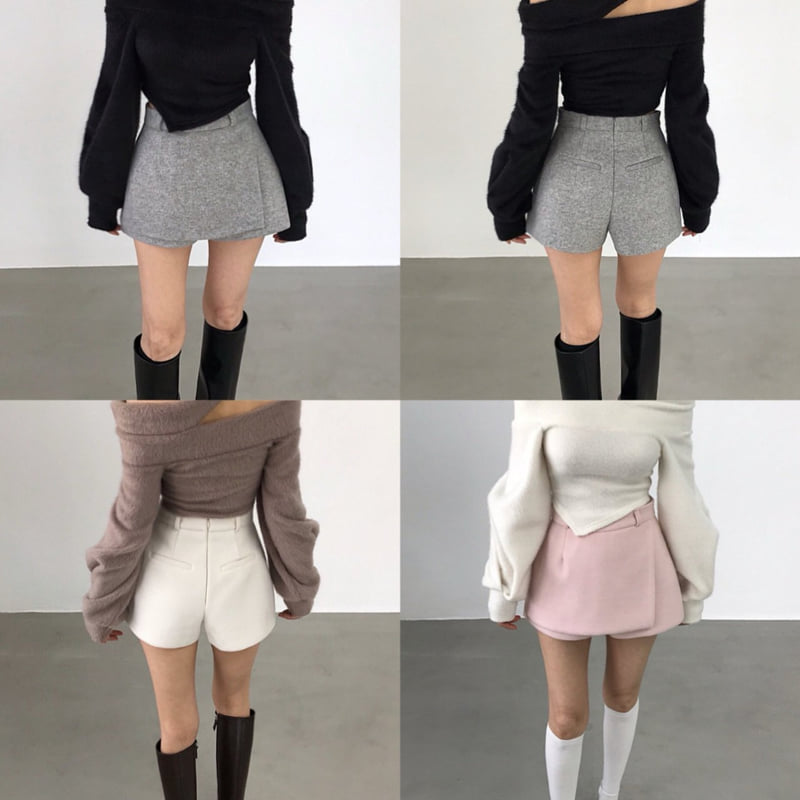 Twomoon - Korean Women Fashion - #momslook - December Wool Flap Pants