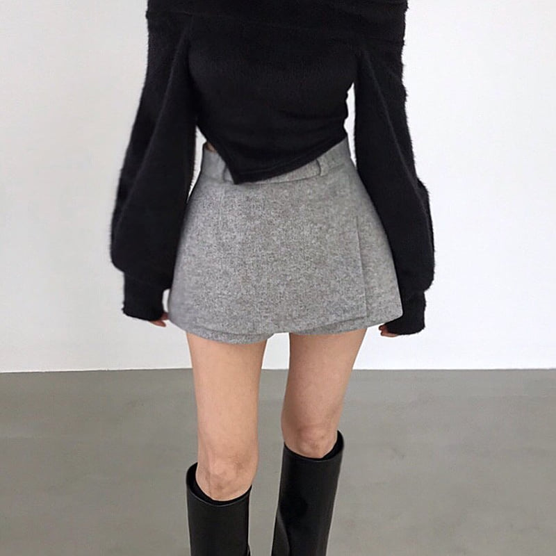 Twomoon - Korean Women Fashion - #momslook - December Wool Flap Pants - 3